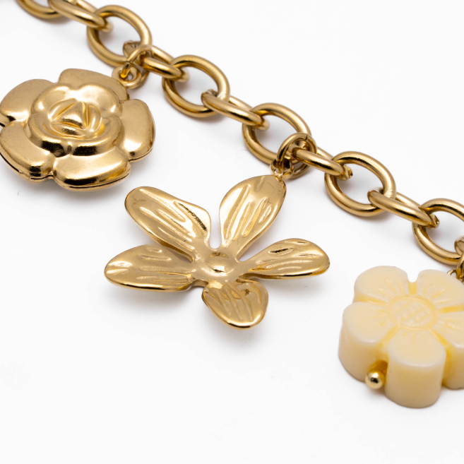 PULSERA Y00813 BLANCO Acero Inoxidable 2B28