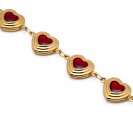 PULSERA Y00819 ROJO Acero Inoxidable 2C34