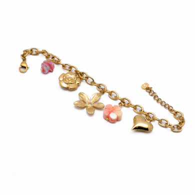 PULSERA Y00813 ROSA Acero Inoxidable 2B28