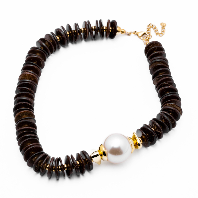 COLLAR Y00776 MARRON Acero Inoxidable E55