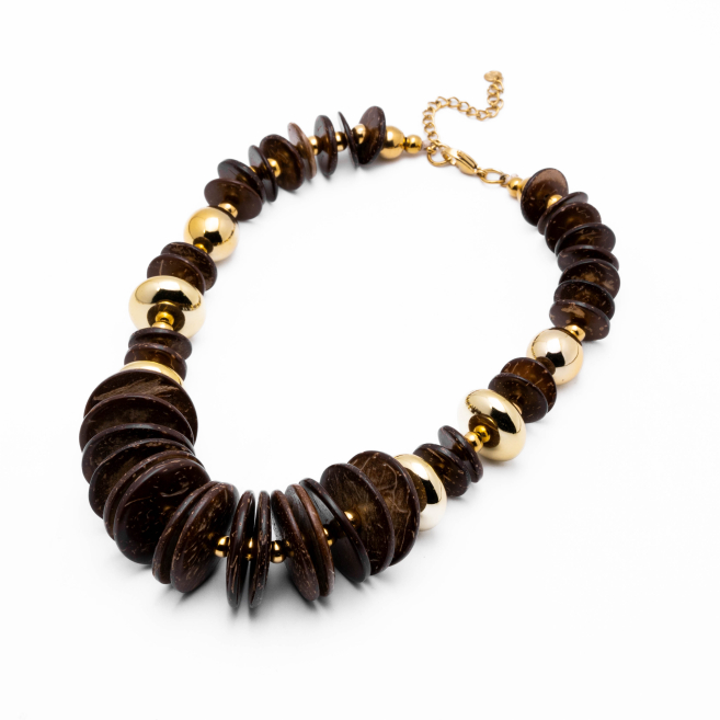 COLLAR Y00777 MARRON Acero Inoxidable E55