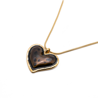 COLLAR Y00646 NEGRO Acero Inoxidable 2D45