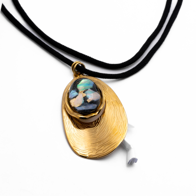 COLLAR Y00663 NEGRO Acero Inoxidable E56