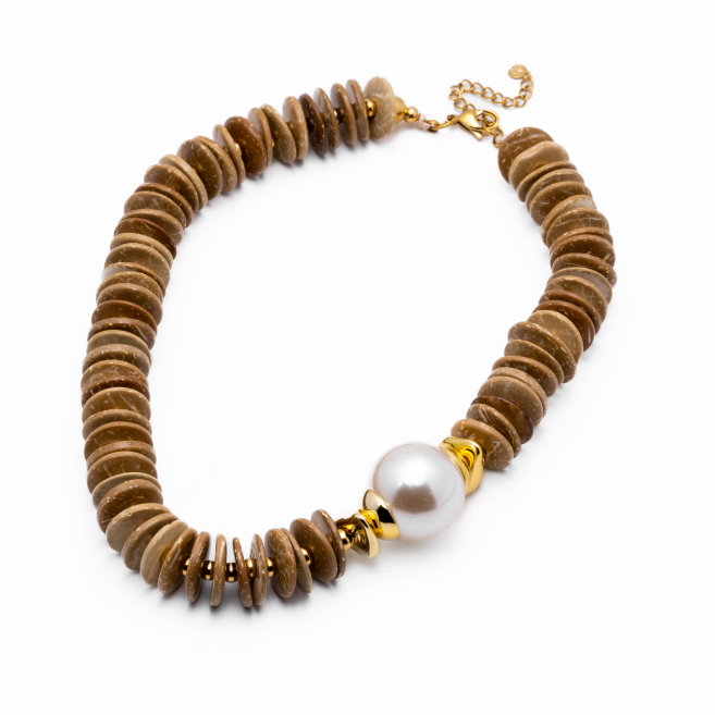 COLLAR Y00776 MARRON Acero Inoxidable E55