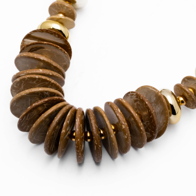 COLLAR Y00777 MARRON Acero Inoxidable E55
