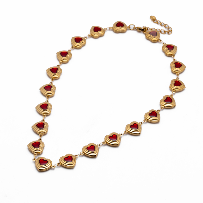 COLLAR Y00818 ROJO Acero Inoxidable E310