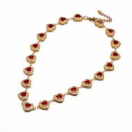 COLLAR Y00818 ROJO Acero Inoxidable E310