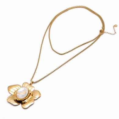 COLLAR Y00834 BLANCO Acero Inoxidable
