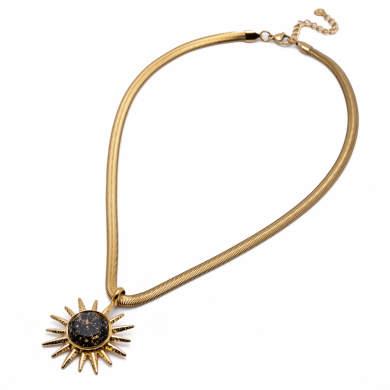 COLLAR Y00823 NEGRO Acero Inoxidable 2C45