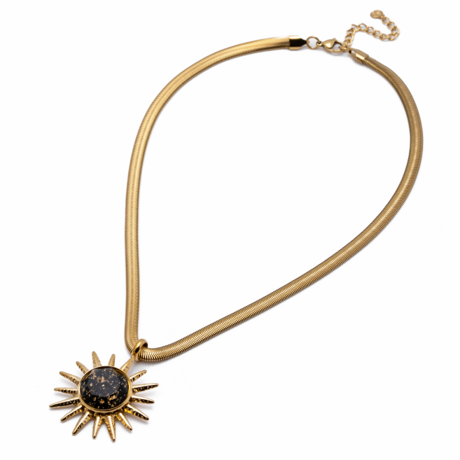 COLLAR Y00823 NEGRO Acero Inoxidable 2C45