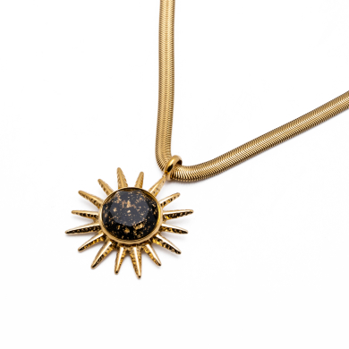 COLLAR Y00823 NEGRO Acero Inoxidable 2C45
