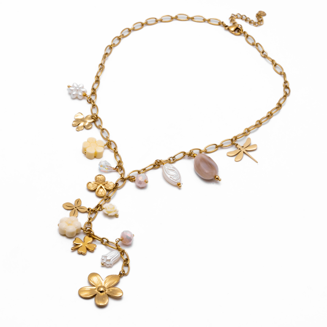 COLLAR Y00782 BEIG Acero Inoxidable E37