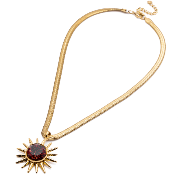 COLLAR Y00823 ROJO Acero Inoxidable 2C45
