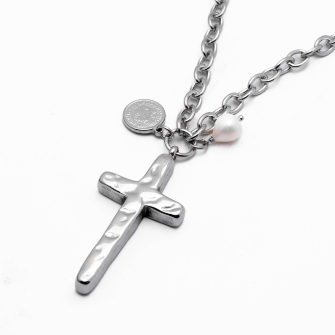 COLLAR Y00814 PLATEADO Acero Inoxidable 2D25