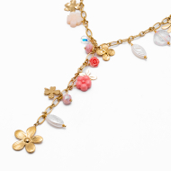 COLLAR Y00782 ROSA Acero Inoxidable E37