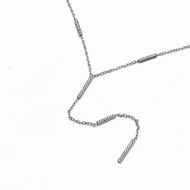 COLLAR Y00767 PLATEADO Acero Inoxidable 2D33