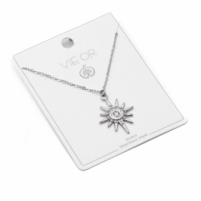 COLLAR Y00791 PLATEADO Acero Inoxidable E31