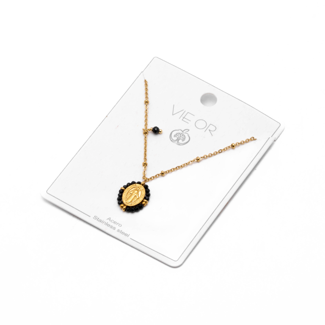 COLLAR Y00159 Negro Acero  Inoxidable -2D32 2D32