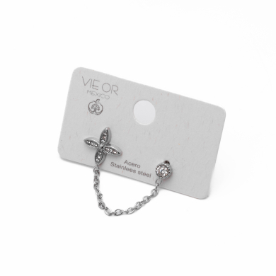 ARETES Y00753 PLATEADO Acero Inoxidable F38