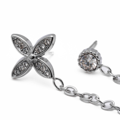 ARETES Y00753 PLATEADO Acero Inoxidable F38