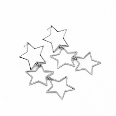 ARETES Y00707 PLATEADO Acero Inoxidable G310