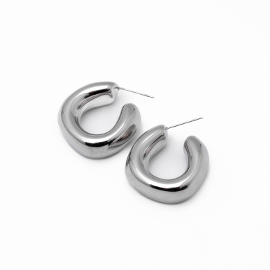 ARETES Y00657 PLATEADO Acero Inoxidable F39