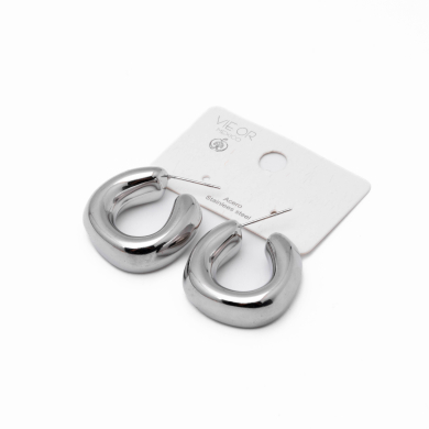 ARETES Y00657 PLATEADO Acero Inoxidable F39