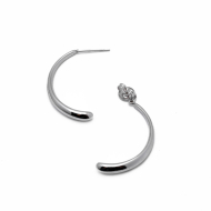 ARETES Y00628 PLATEADO Acero Inoxidable G37