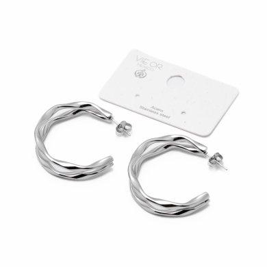 ARETES Y00669 PLATEADO Acero Inoxidable F37