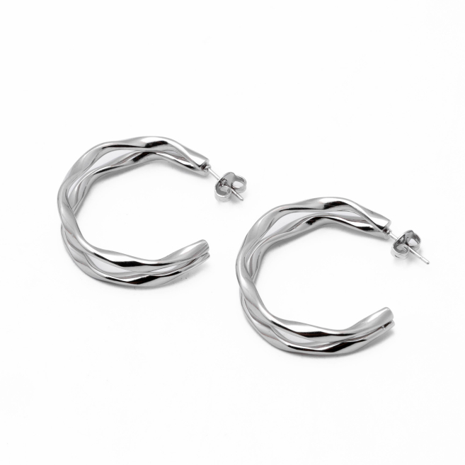 ARETES Y00669 PLATEADO Acero Inoxidable F37