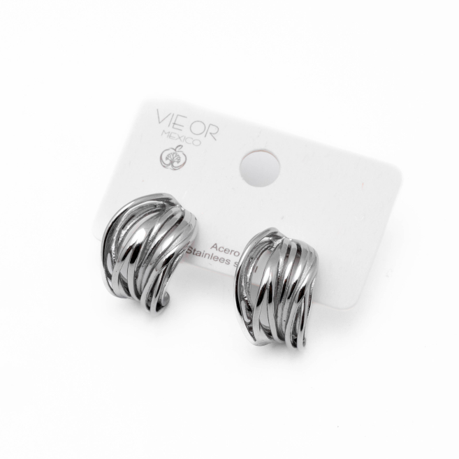 ARETES Y00682 PLATEADO Acero Inoxidable F27