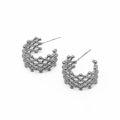 ARETES Y00751 PLATEADO Acero Inoxidable F25