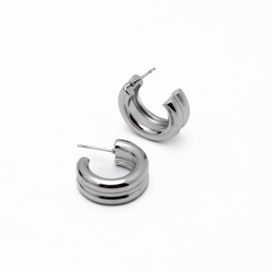 ARETES Y00633 PLATEADO Acero Inoxidable F28