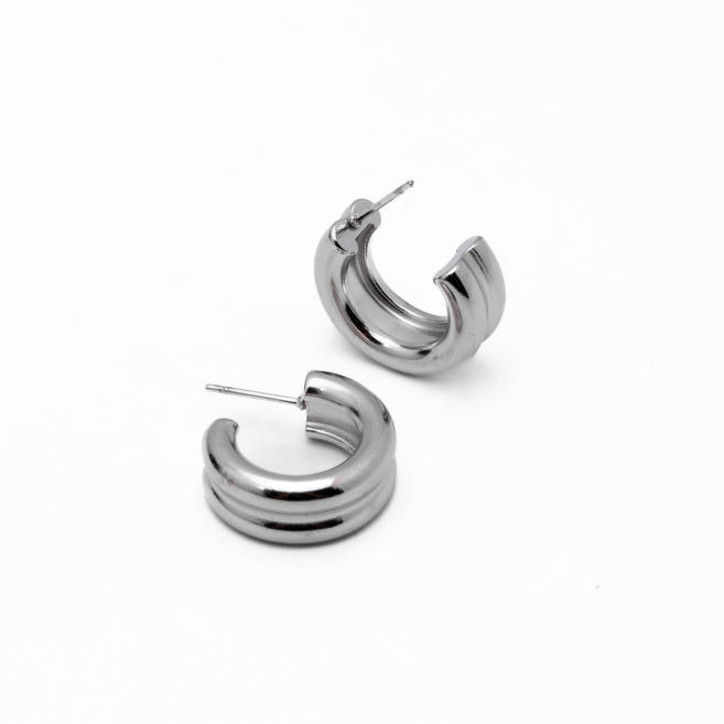 ARETES Y00633 PLATEADO Acero Inoxidable F28