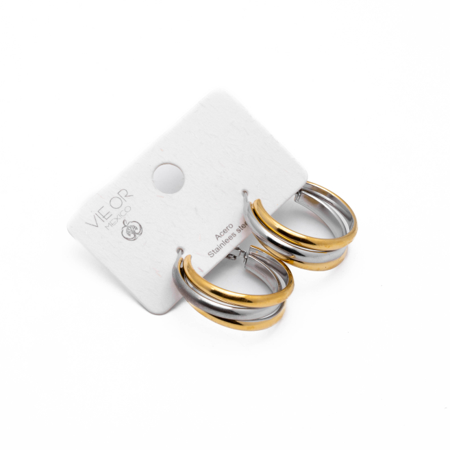 ARETES Y00827 27MM BICOLOR Acero Inoxidable F28