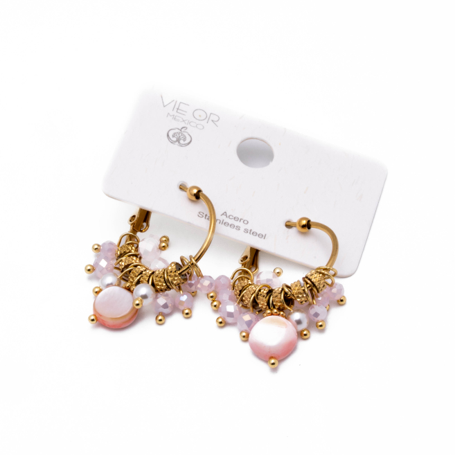 ARETES Y00766 ROSA Acero Inoxidable F56