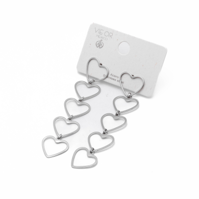 ARETES Y00645 PLATEADO Acero Inoxidable G410