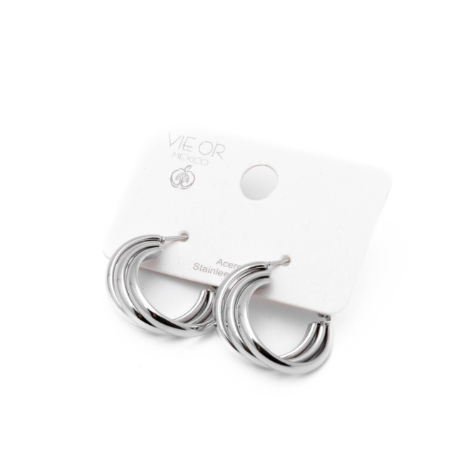 ARETES Y00826 PLATEADO Acero Inoxidable F28