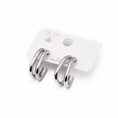 ARETES Y00630 PLATEADO Acero Inoxidable F28