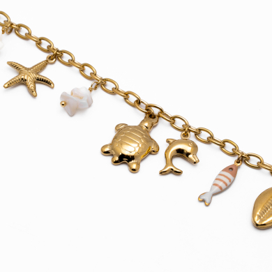 PULSERA Y00699 BEIG Acero Inoxidable 2B28