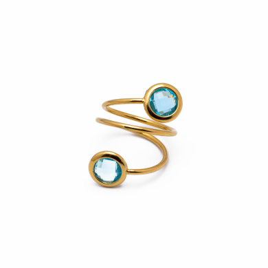 ANILLO ZO13500R AZUL Acero Inoxidable