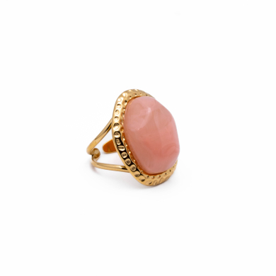 ANILLO ZO15244R DORADO+ROSA Acero Inoxidable
