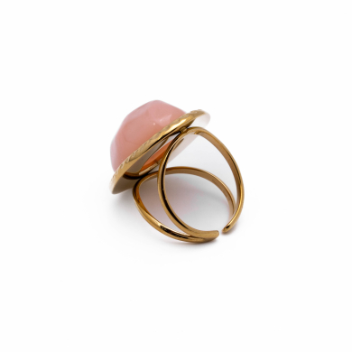 ANILLO ZO15244R DORADO+ROSA Acero Inoxidable