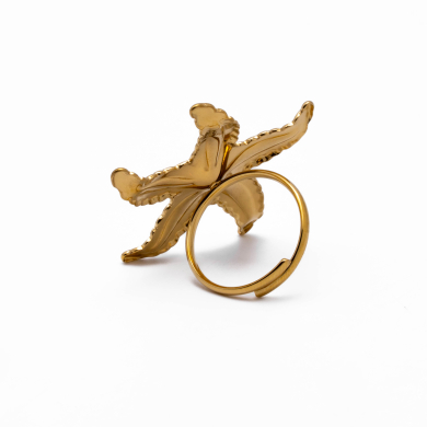 ANILLO ZO14805R DORADO Acero Inoxidable