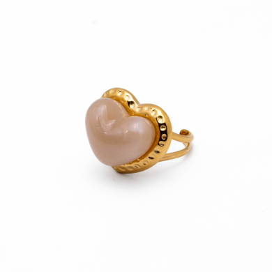ANILLO ZO14207R DORADO+BLANCO Acero Inoxidable