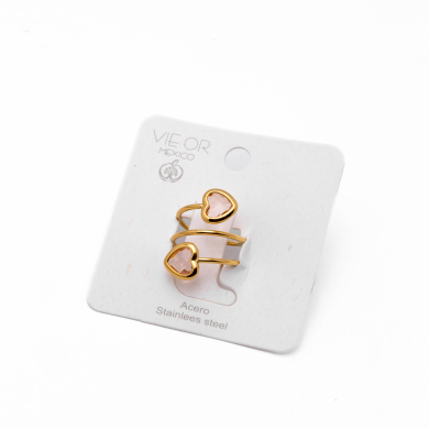 ANILLO ZO13499R BEIG Acero Inoxidable
