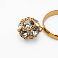 ANILLO ZO15034R DORADO Acero Inoxidable A33