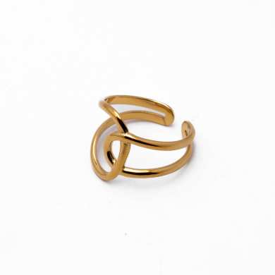 ANILLO ZO14172R DORADO Acero Inoxidable