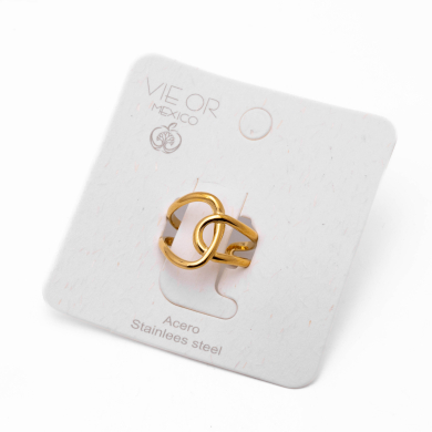 ANILLO ZO14172R DORADO Acero Inoxidable