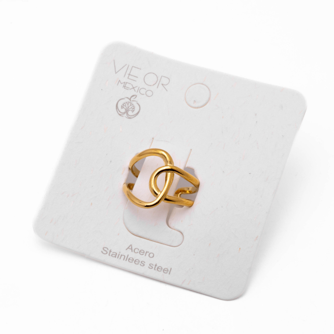 ANILLO ZO14172R DORADO Acero Inoxidable 2A24